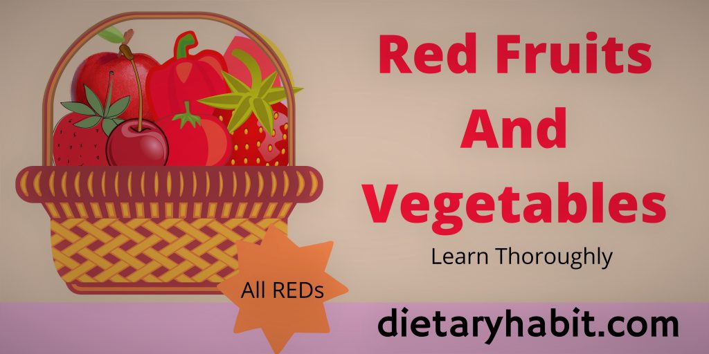 red fruits and vegetables
