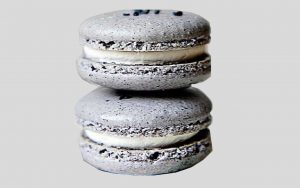 earl grey macarons grey food