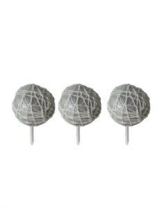 gray cake lollipop
