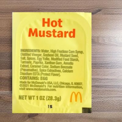 Hot mustard sauce