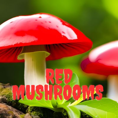 Red mushrooms Identification 
