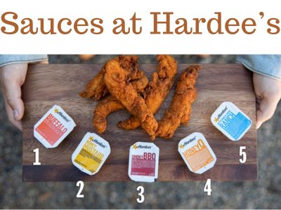 Sauces at Hardee’s