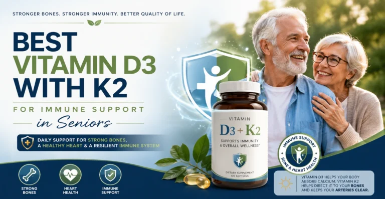 Best Vitamin D3 with K2 for immune support in seniors