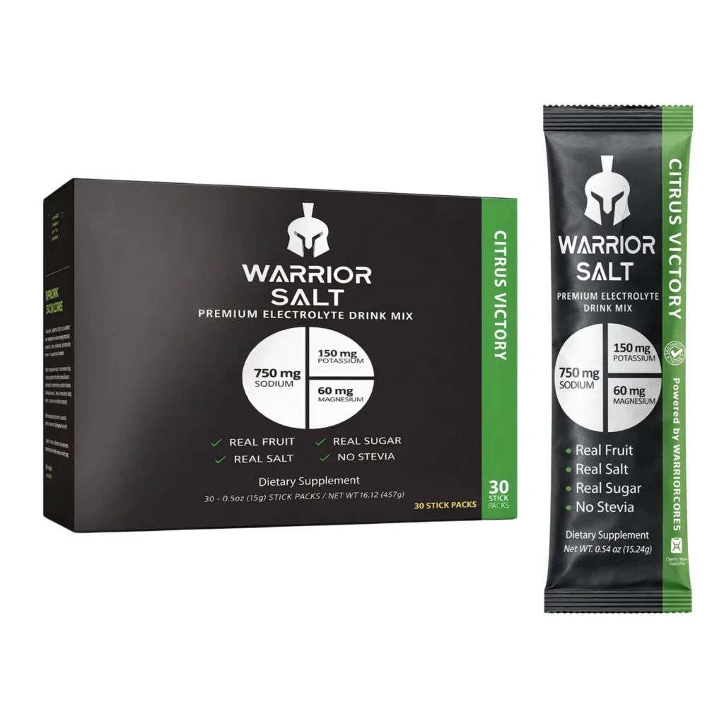 Warrior Salt Victory electrolytes without stevia citrus powder
