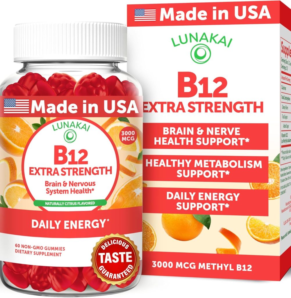 Lunakai Extra Strength Vitamin B12 Gummies