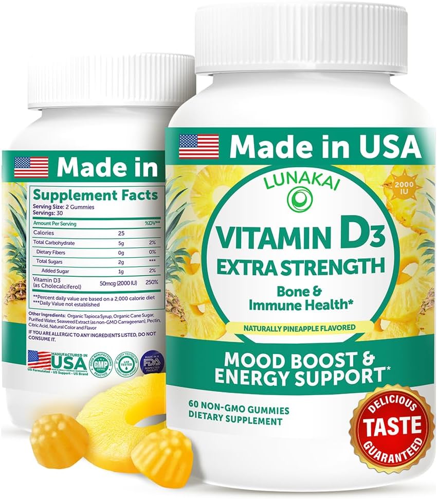 Lunakai Vitamin D3 for energy 