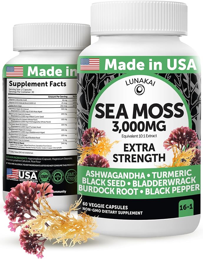 Lunakai Irish Sea Moss Capsules