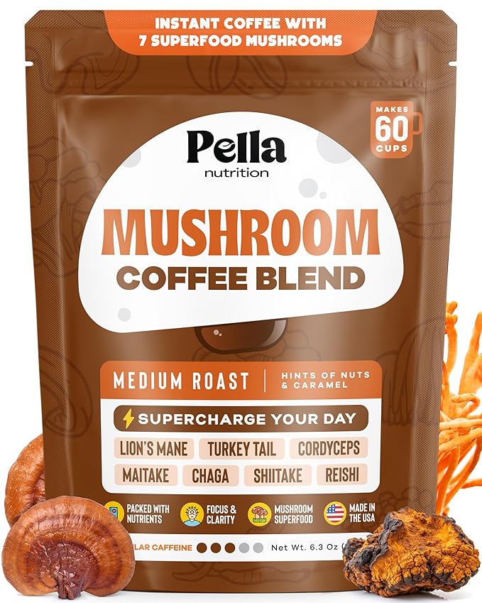 Pella Nutrition Organic Mushroom Coffee 
