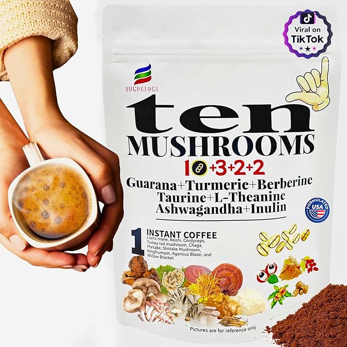 SUNDAFONE 10-In-1 Mushroom Coffee