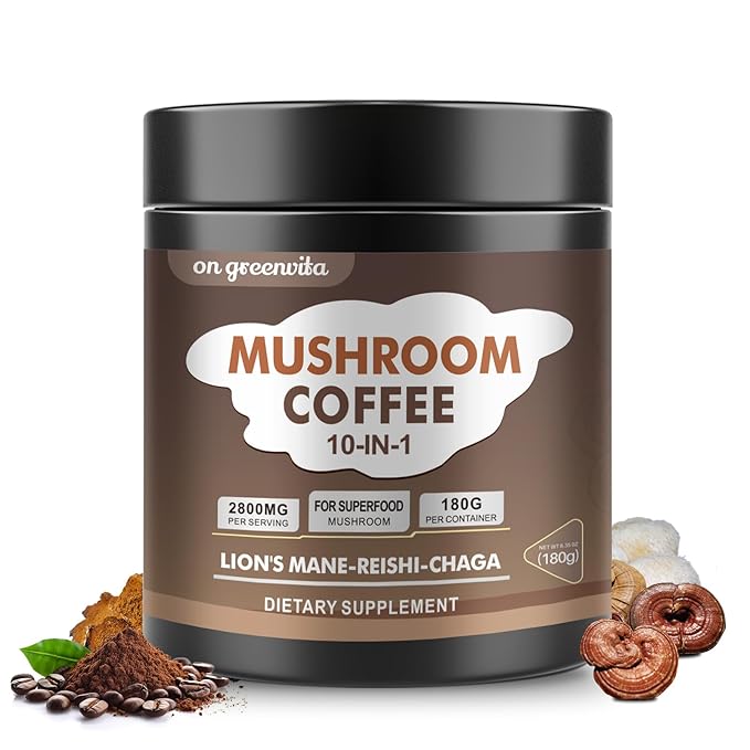 On Greenvita 10-In-1 Mushroom Coffee Powder