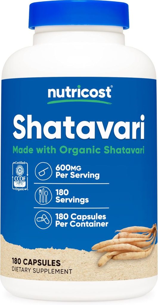 Nutricost Shatavari 600mg Capsules