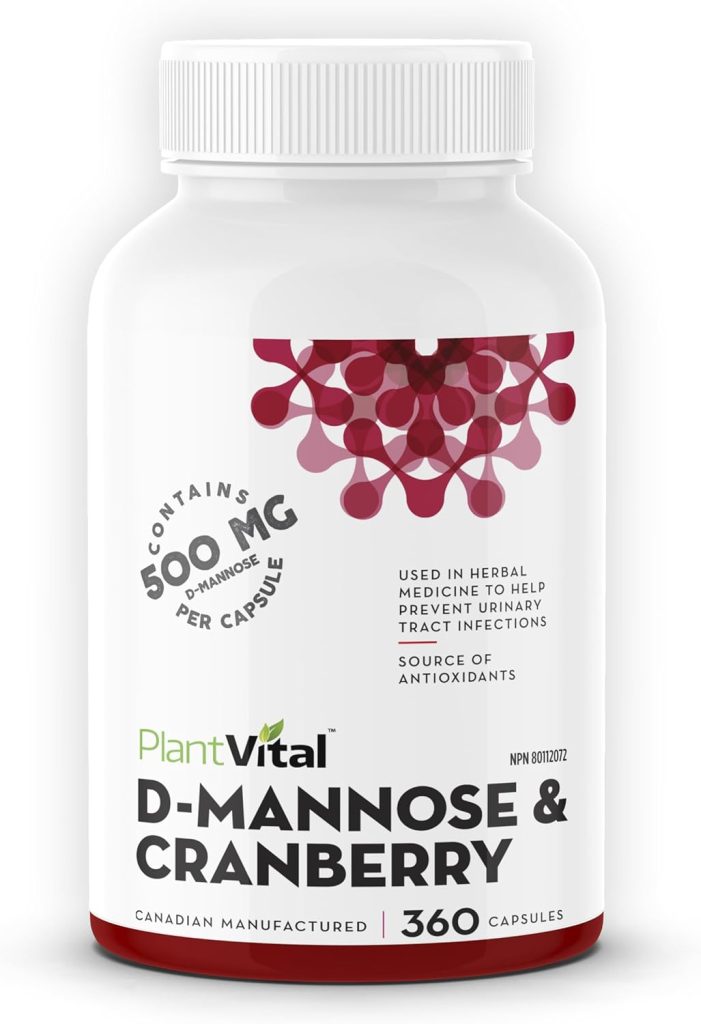 Plantvital D Mannose Capsules with Cranberry