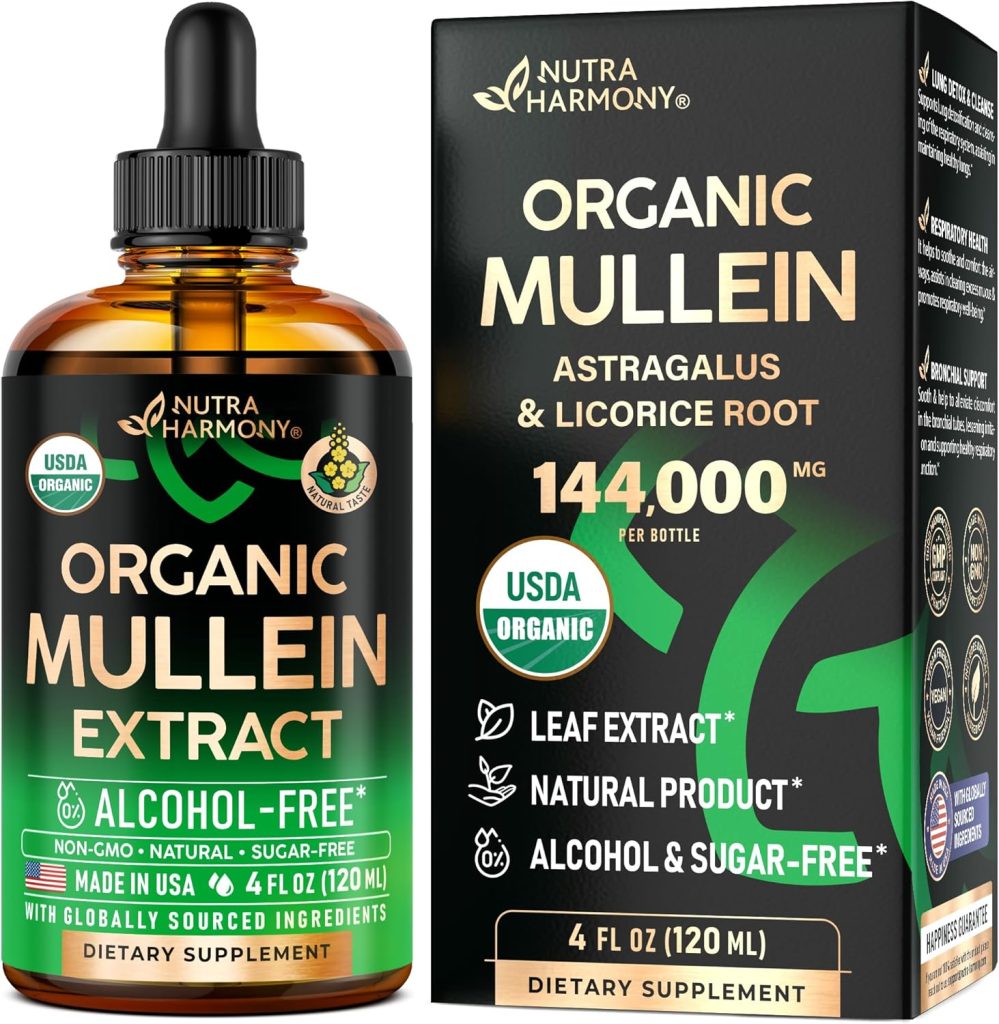 NuTraHarmony Organic Mullein Leaf Drops