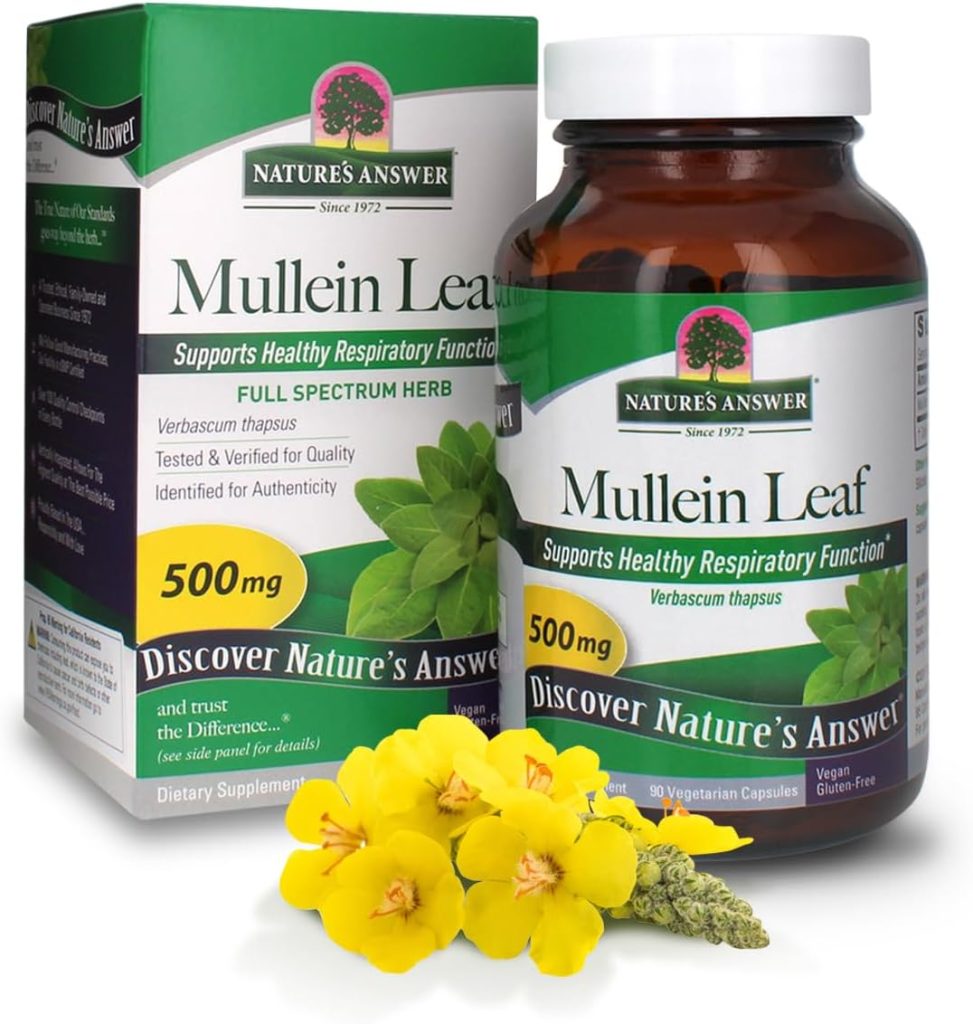 Nature’s Answer Organic Mullein Leaf (400 mg)