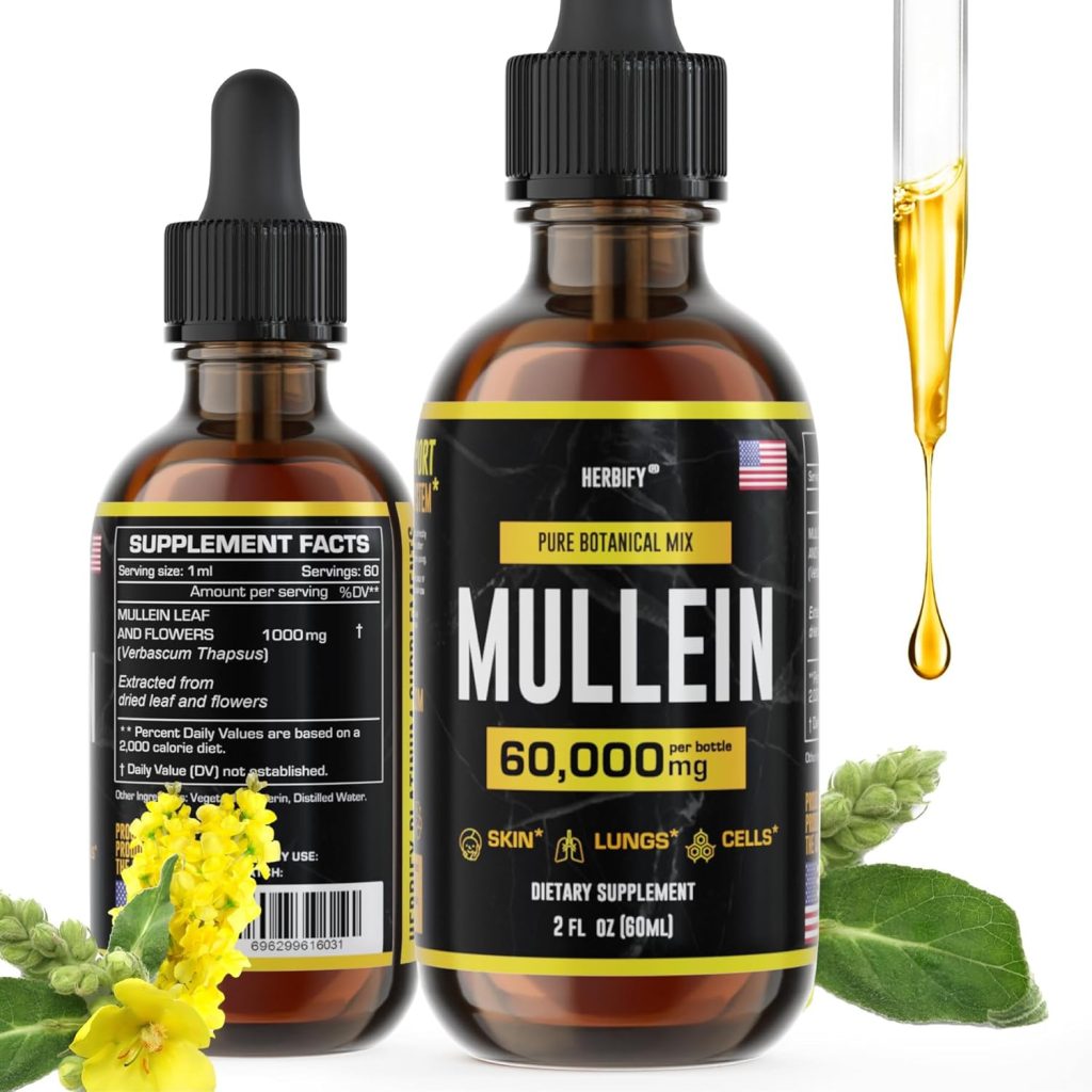 Herbify Mullein Leaf & Flower Tincture