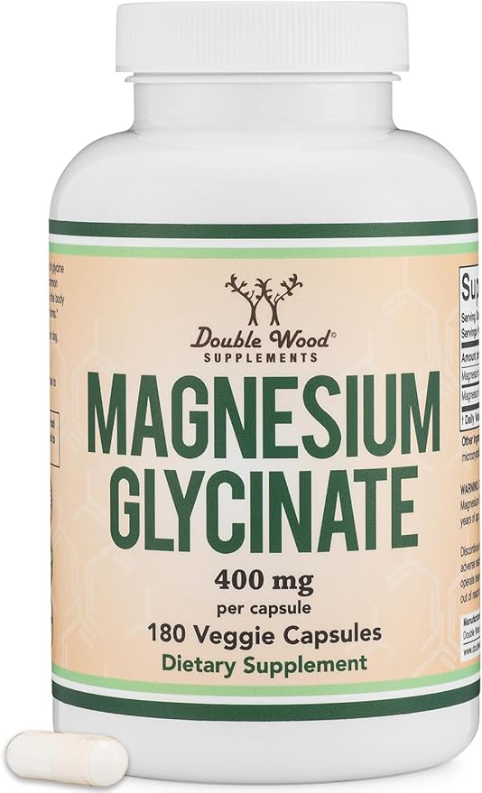 Double Wood Magnesium Glycinate supplement bottle