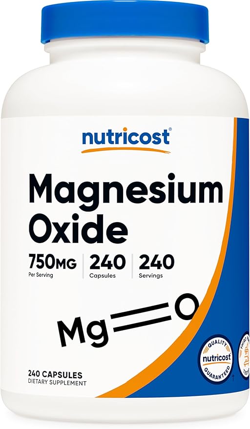 Nutricost Magnesium Oxide 750mg