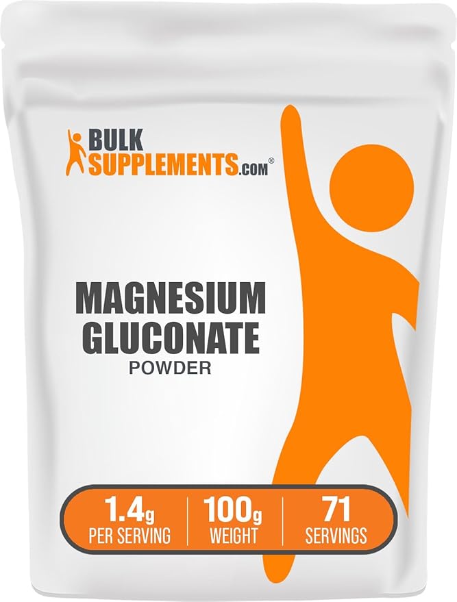 7. BulkSupplements.com Magnesium Gluconate Powder