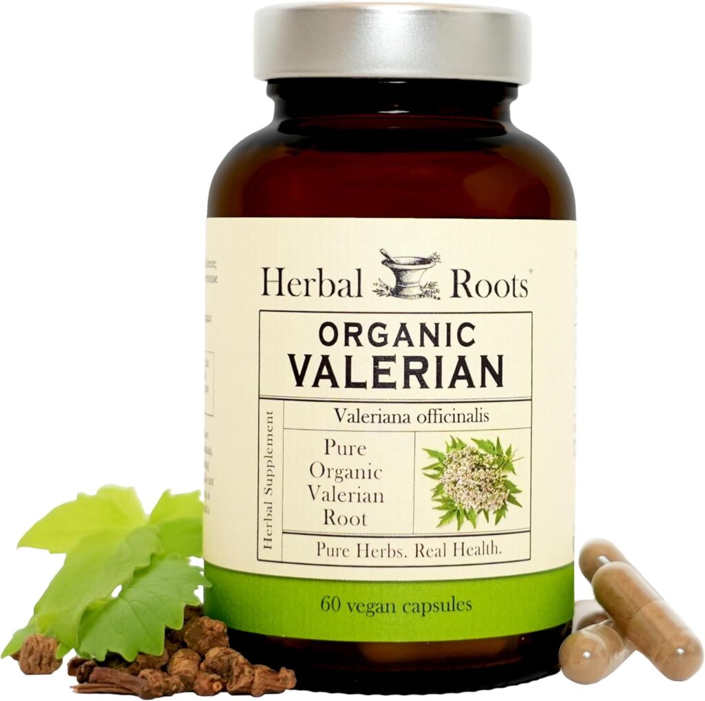 Herbal Roots Pure Organic Valerian Root Capsules