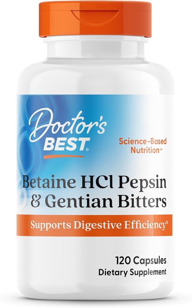 Doctor’s Best Betaine HCl Pepsin Gentian Bitters