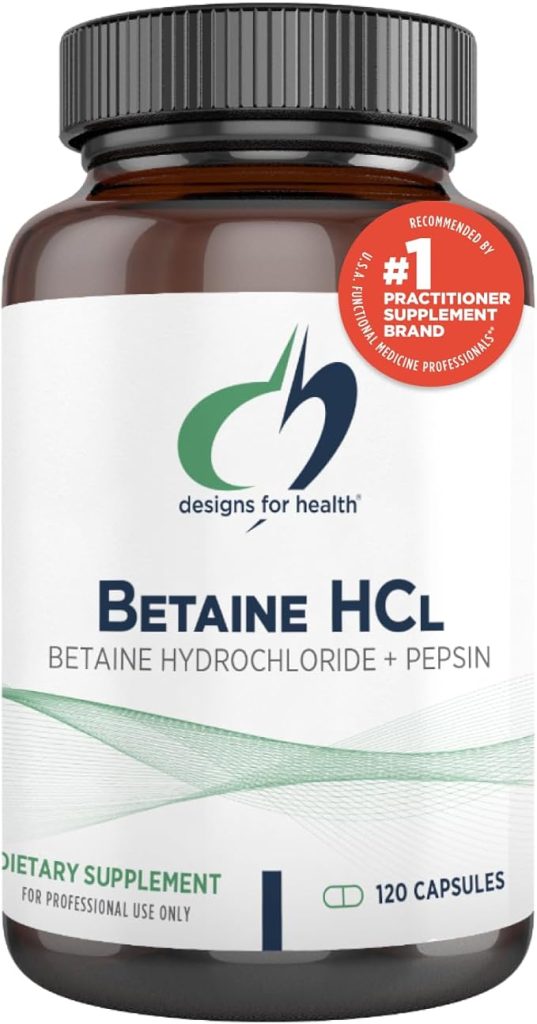 Designs for Health Betaine HCl with Pepsin