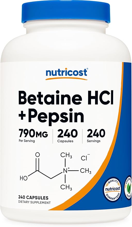 Nutricost Betaine HCl + Pepsin