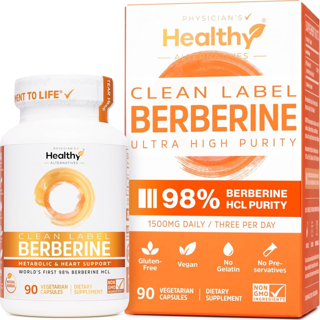 Physician’s Healthy Alternatives Ultra Pure 98% Berberine HCl
