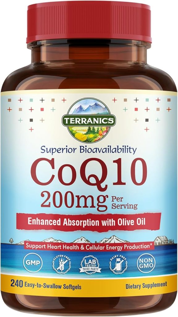 Terranics CoQ10 200mg with Extra Virgin Olive Oil