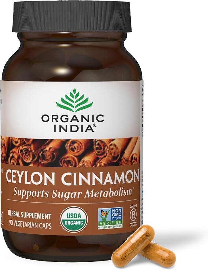 Organic India Ceylon Cinnamon Capsules