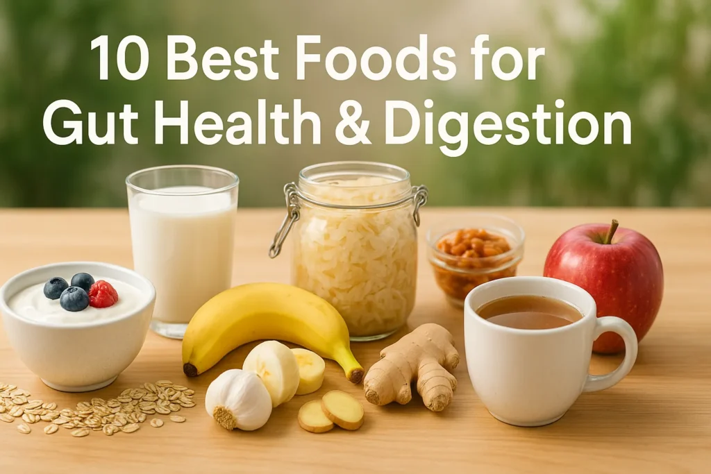 Best foods for gut health and digestion 
