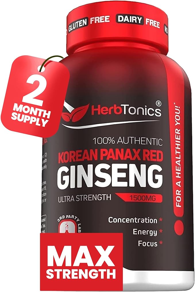 Herbtonics Korean Red Panax Ginseng