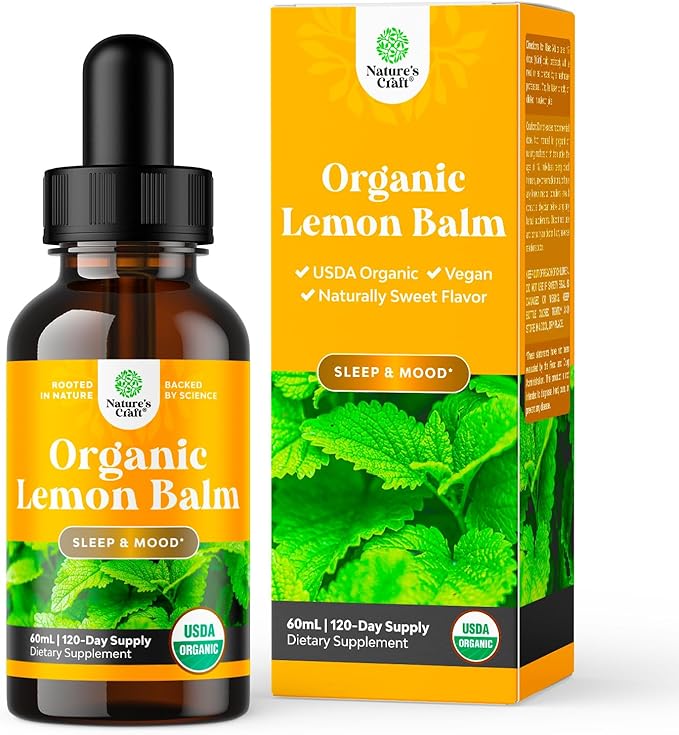 Nature’s Craft Organic Lemon Balm Drops