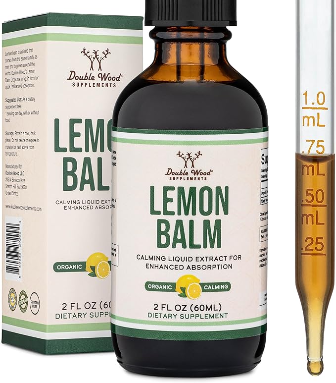 Double Wood Lemon Balm Tincture