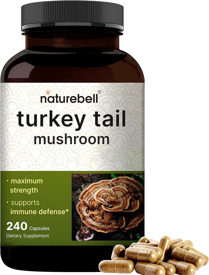 NatureBell Turkey Tail Mushroom Capsules