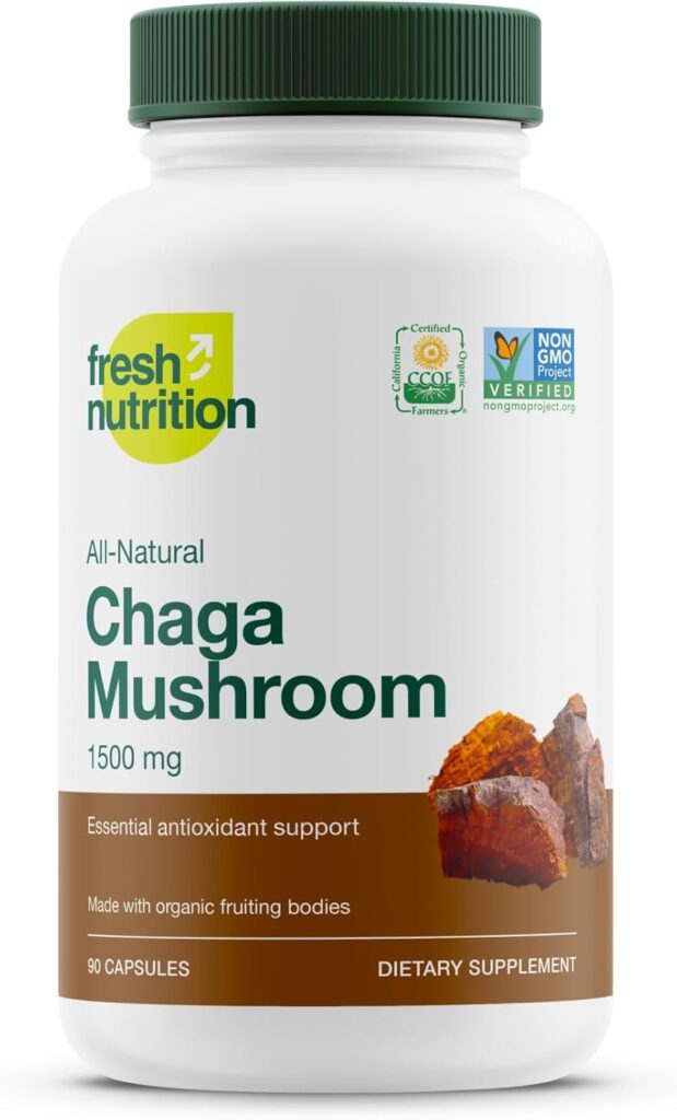 Fresh Nutrition Organic Chaga Mushroom Capsules