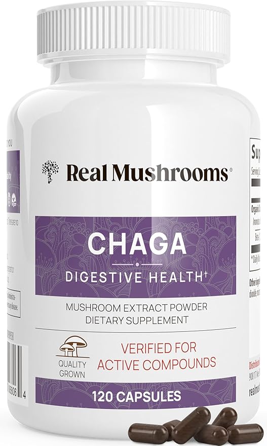 Real Mushrooms Chaga Mushroom Extract Capsules