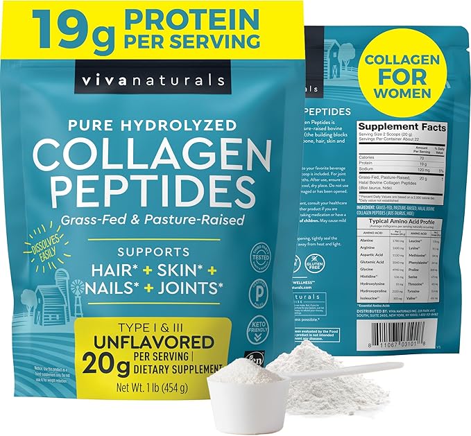 Viva Naturals bovine Collagen Peptides Powder