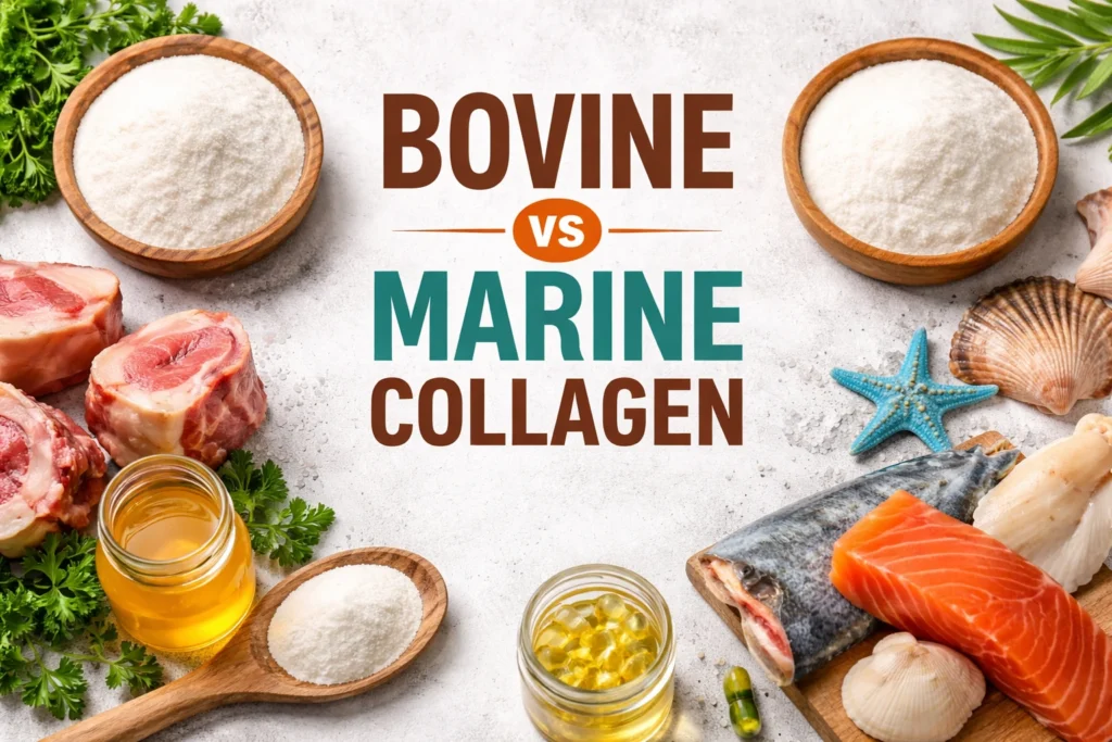 Bovine vs Marine Collagen comparison