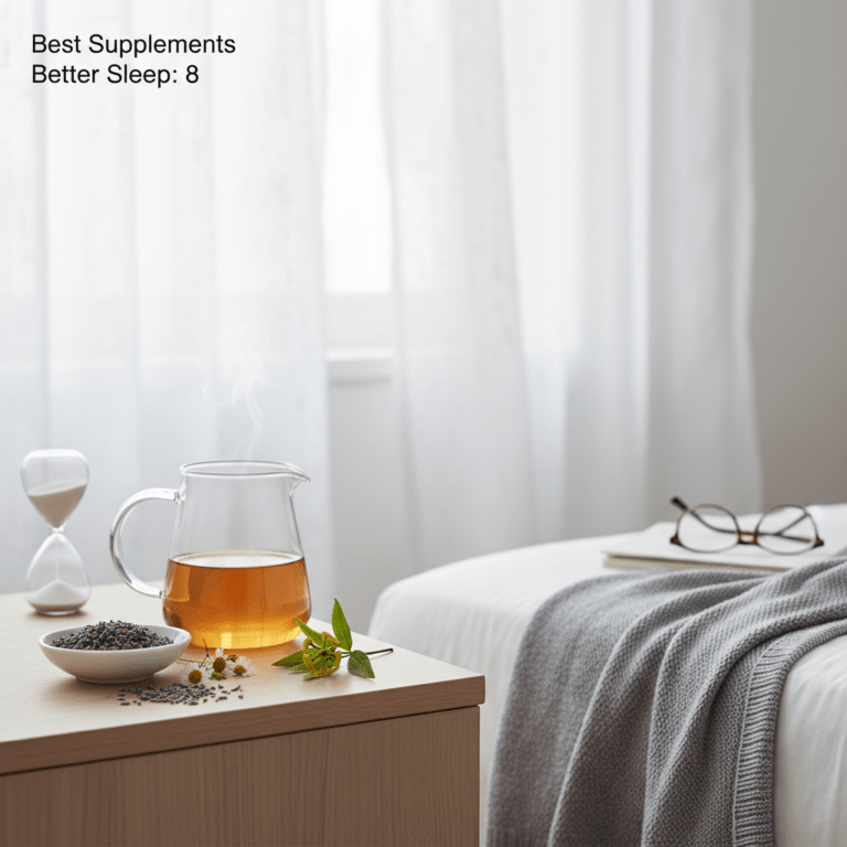 Calm bedroom hero image for better sleep supplements article