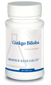 Biotics Research Ginkgo Biloba supplement bottle