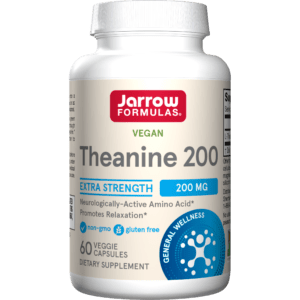 Jarrow Formulas Theanine 200 supplement bottle
