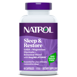 Natrol Sleep Restore Capsules supplement bottle