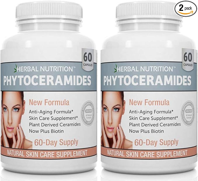 Herbal Nutrition Phytoceramides with Biotin — Best for Hair, Skin & Nails