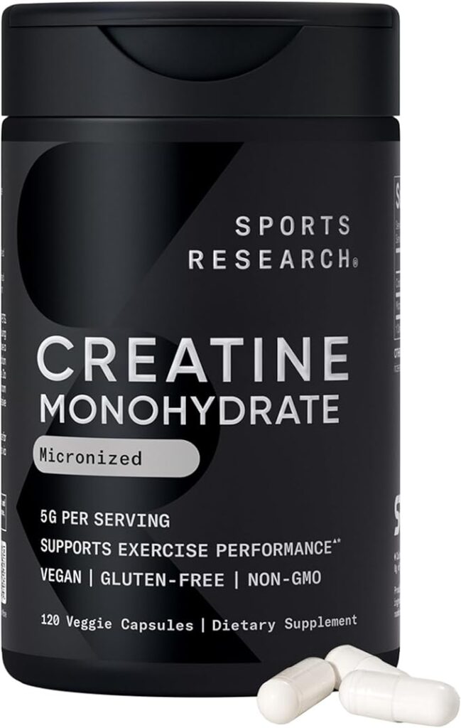 Sports Research Creatine Monohydrate Capsules