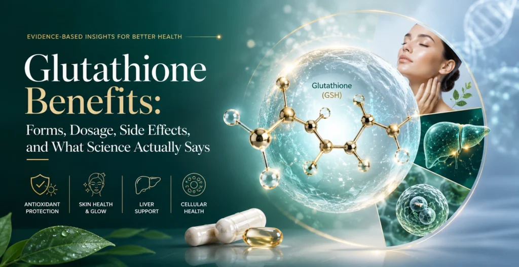 Glutathione Benefits: Forms, Dosage, Side Effects, and What Science Actually Says