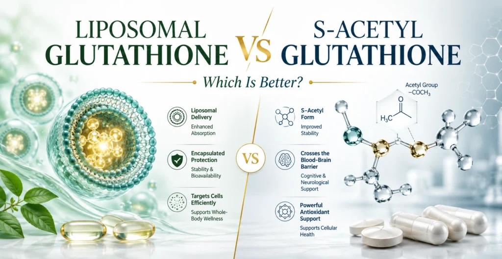Liposomal Glutathione vs S-Acetyl Glutathione