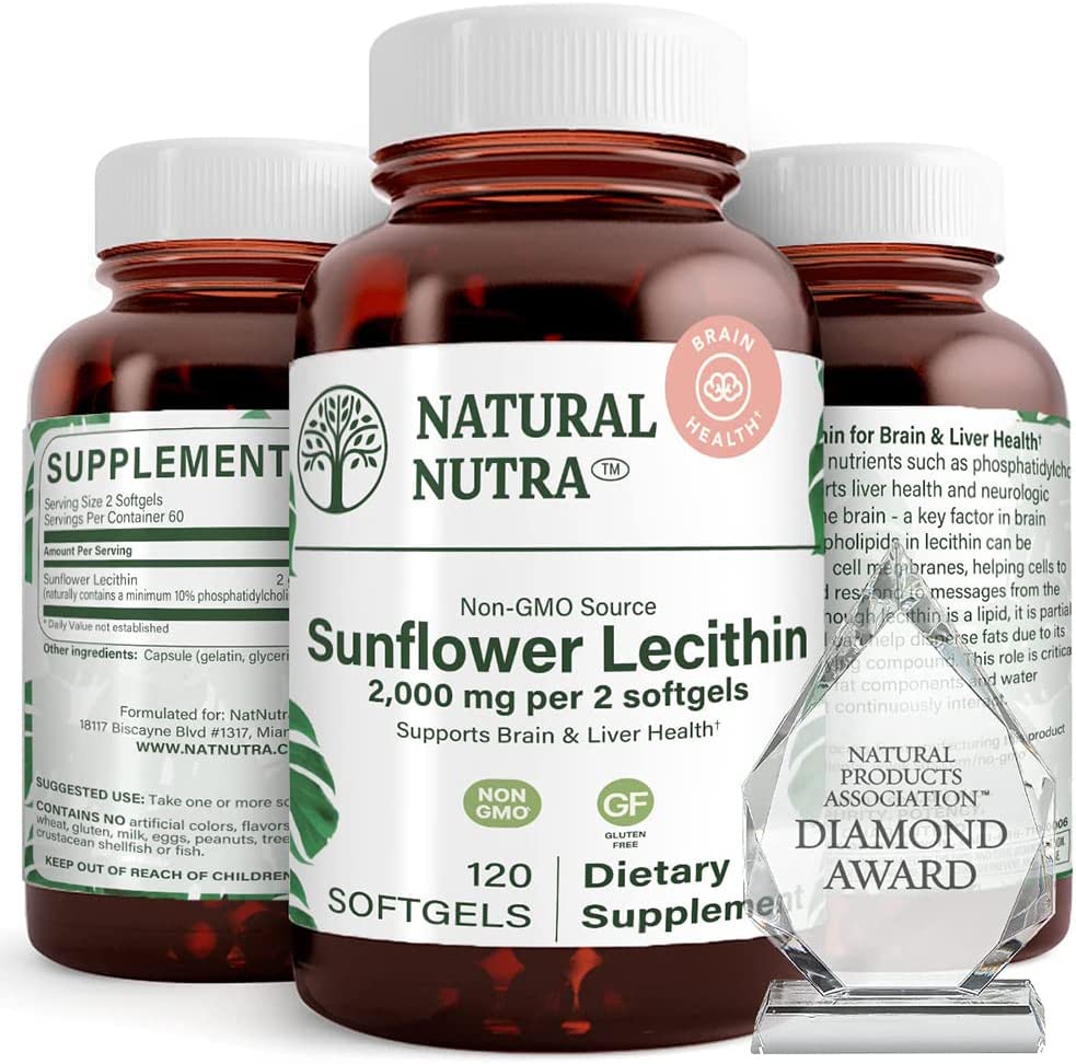 Natural Nutra Sunflower Lecithin 2000 mg — Best Higher-Dose Everyday