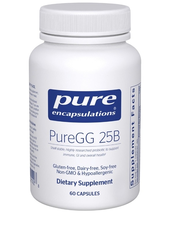 Pure Encapsulations PureGG 25 Billion Lactobacillus rhamnosus GG bottle