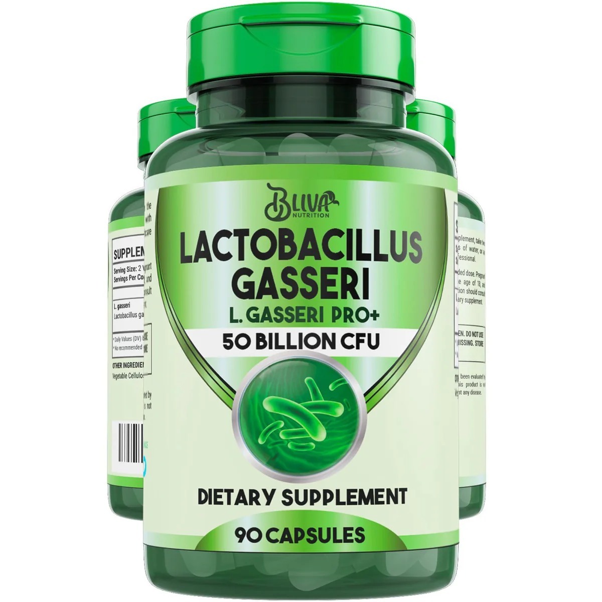 BLIVA Lactobacillus Gasseri 50 Billion CFU supplement bottle