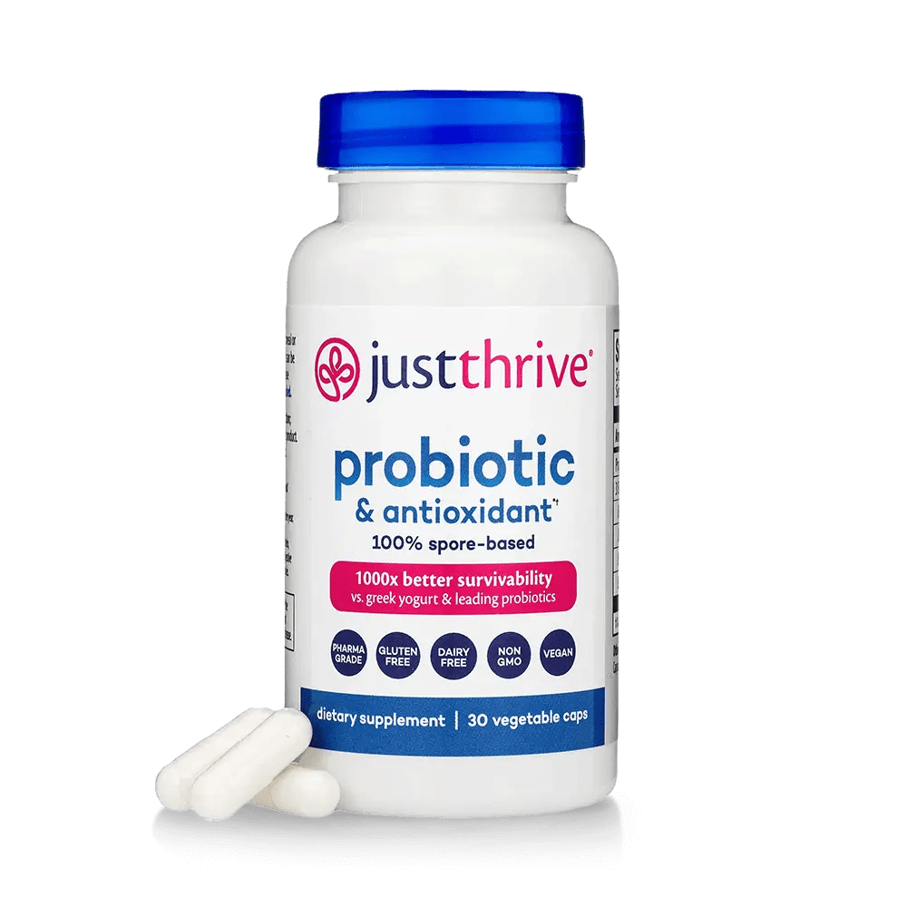 Just Thrive Probiotic bottle